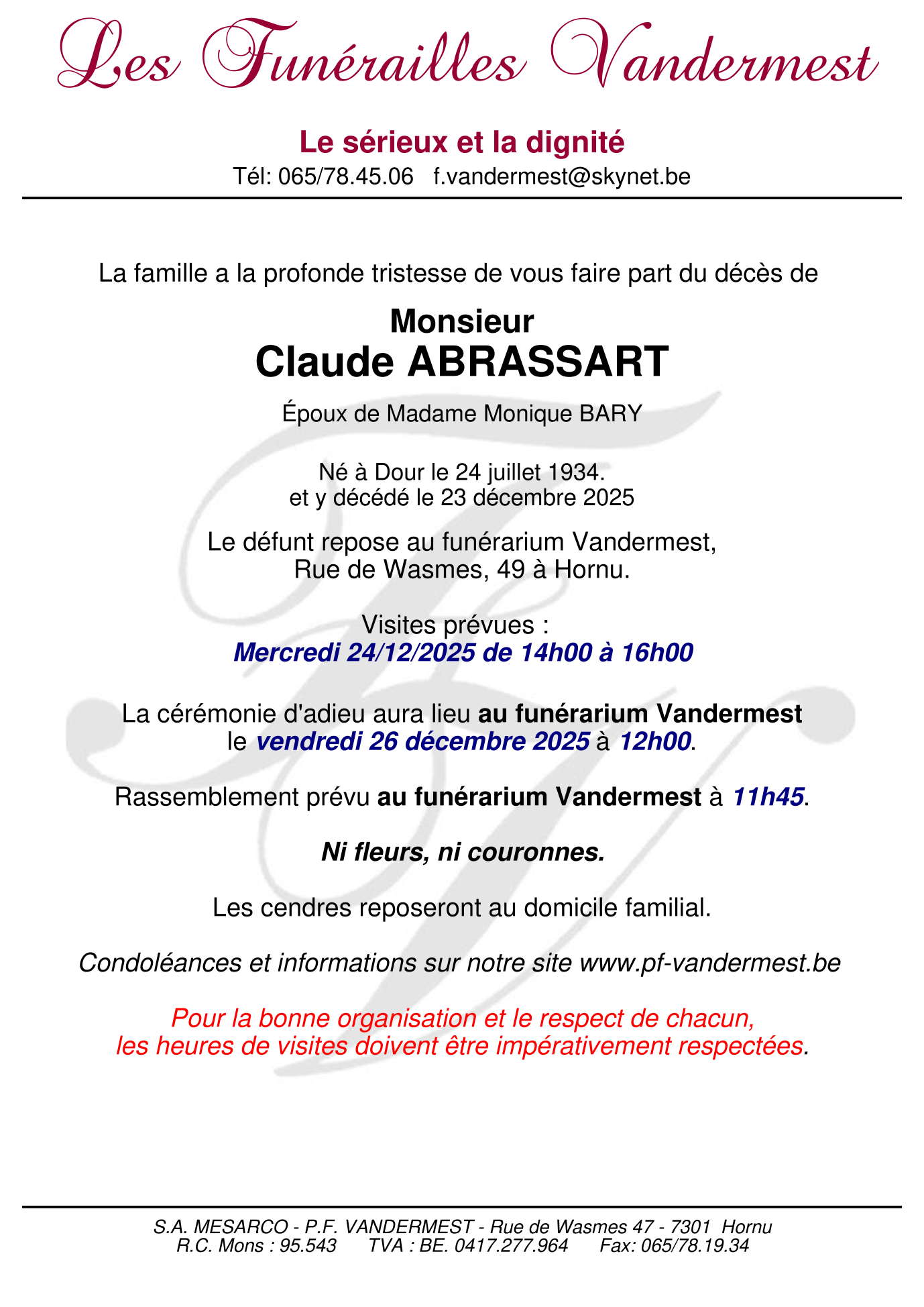 Image Annonce nécrologique