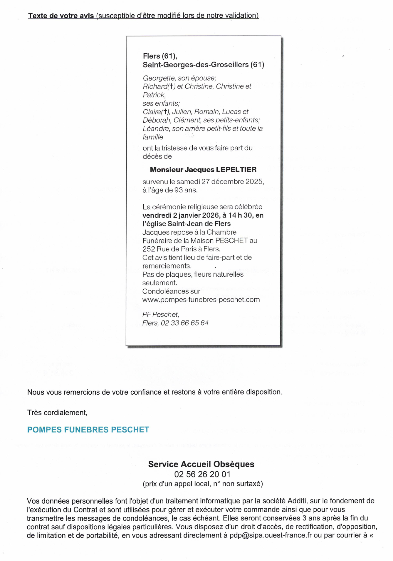 Image Annonce nécrologique