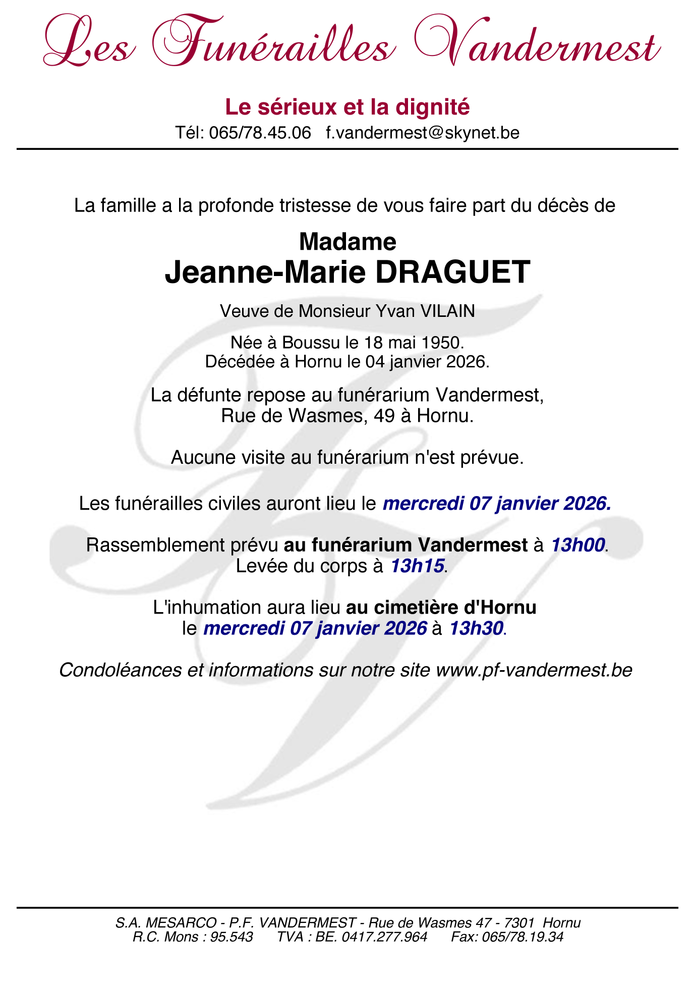 Image Annonce nécrologique