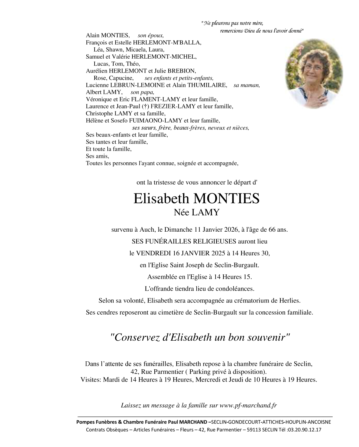 Image Faire-part d'Elisabeth