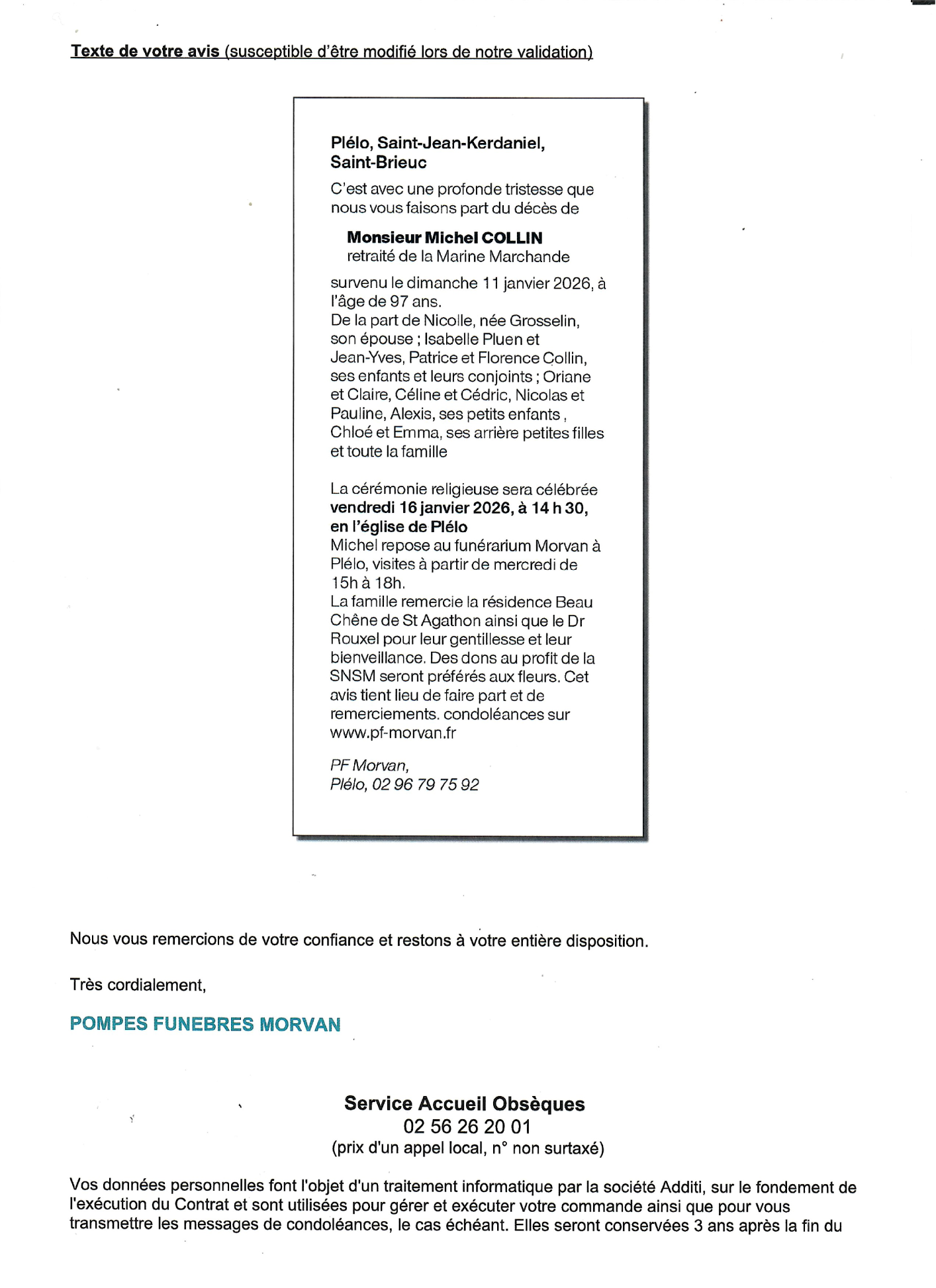 Image Annonce nécrologique