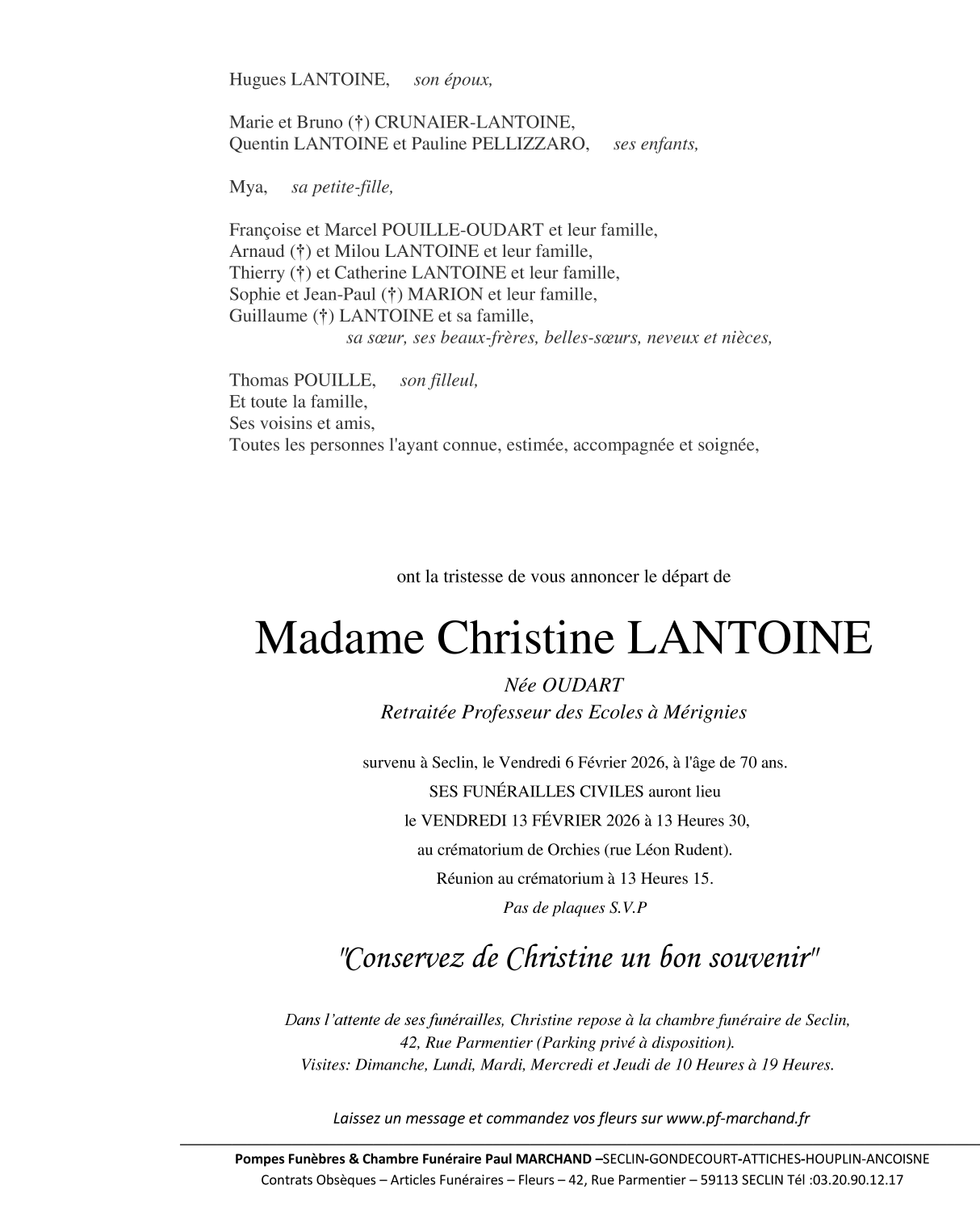 Image Faire-part de Christine