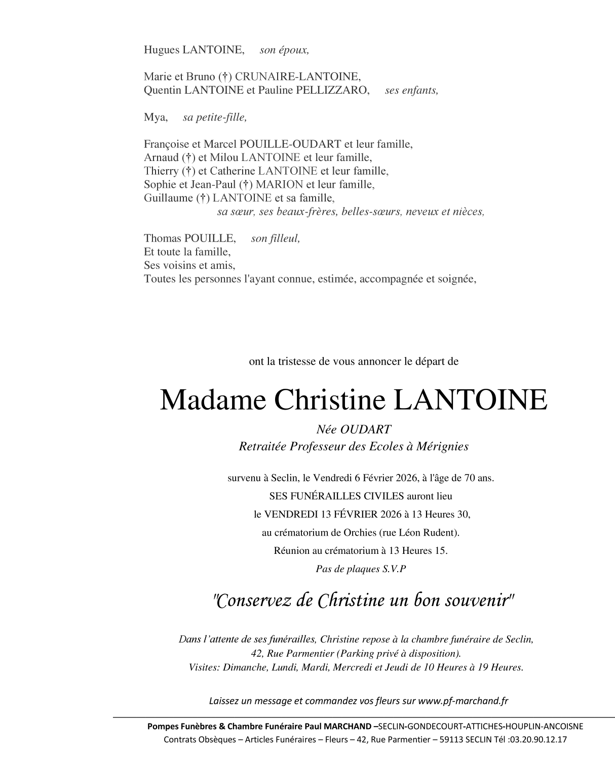 Image Faire-part de Christine