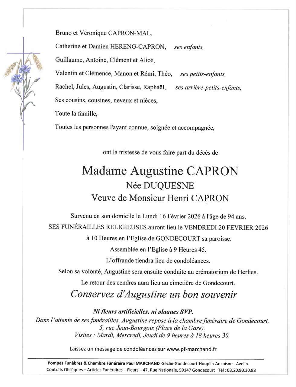 Image Faire-part d'Augustine