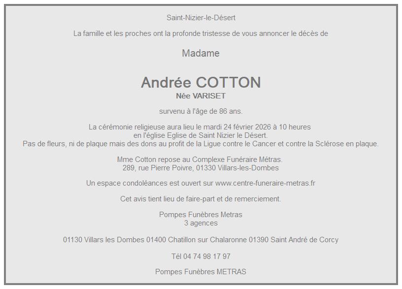 Image Annonce nécrologique