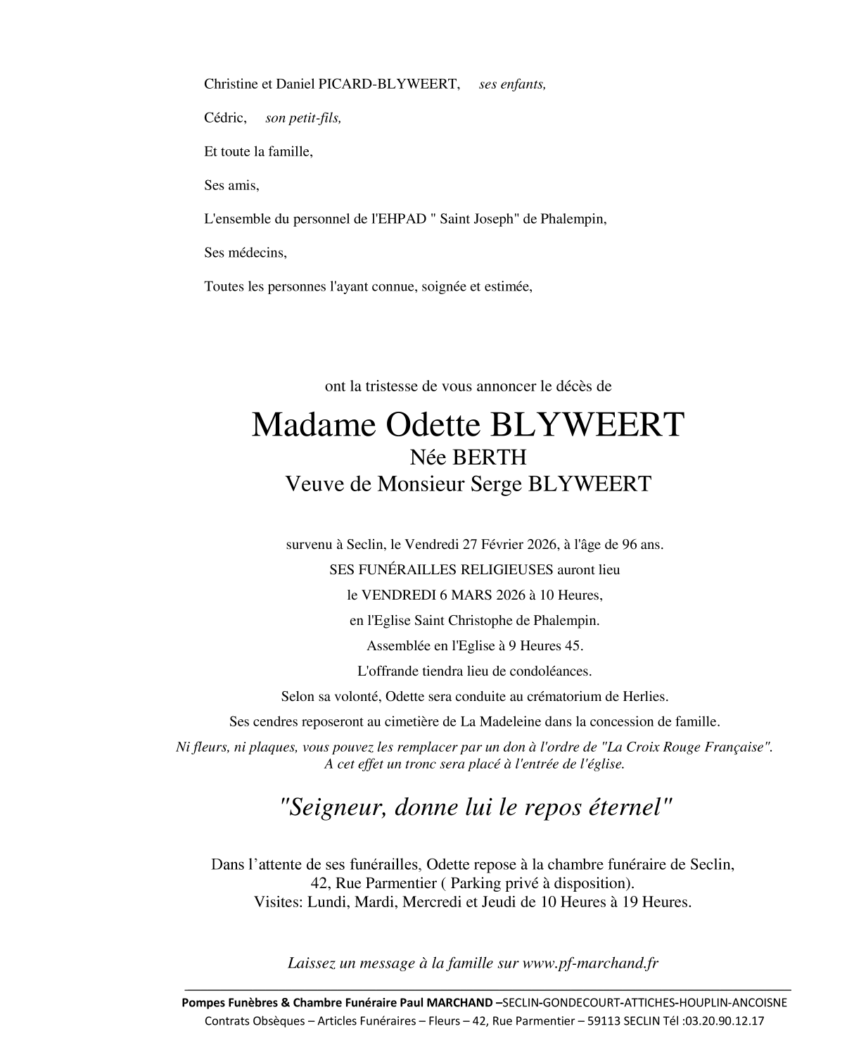 Image Faire-part d'Odette