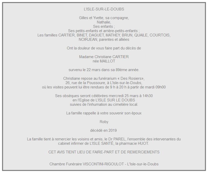 Image Annonce nécrologique