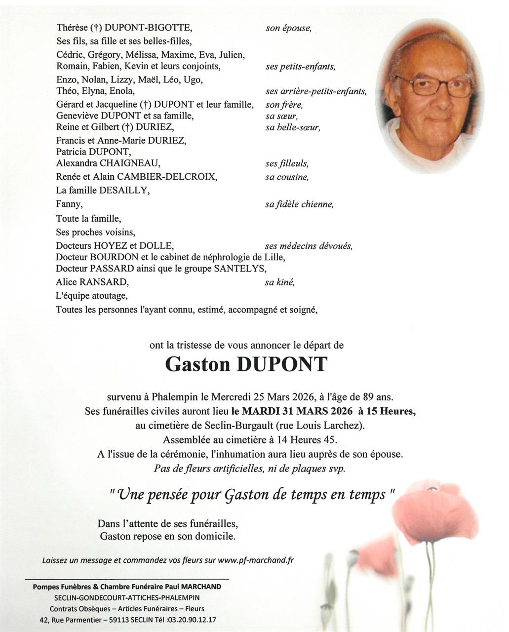 Image Faire-part de Gaston