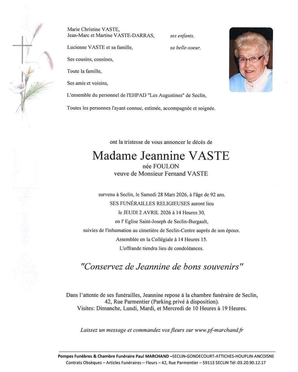 Image Faire-part de Jeannine