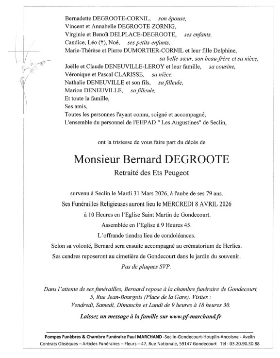 Image Faire-part de Bernard