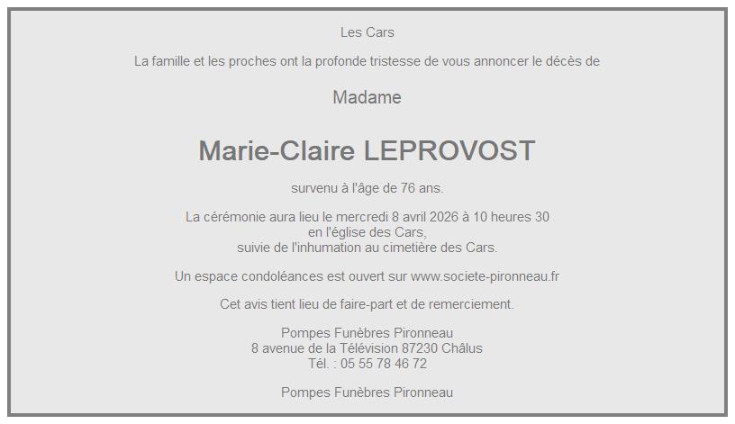 Image Annonce nécrologique