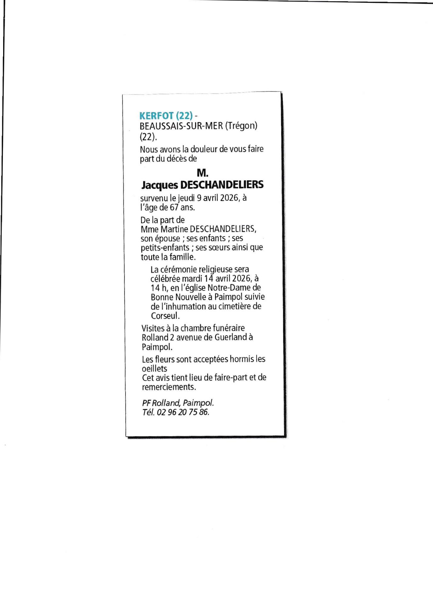 Image Annonce nécrologique