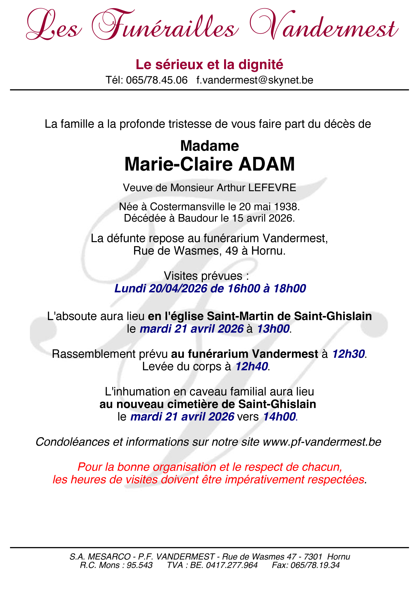 Image Annonce nécrologique