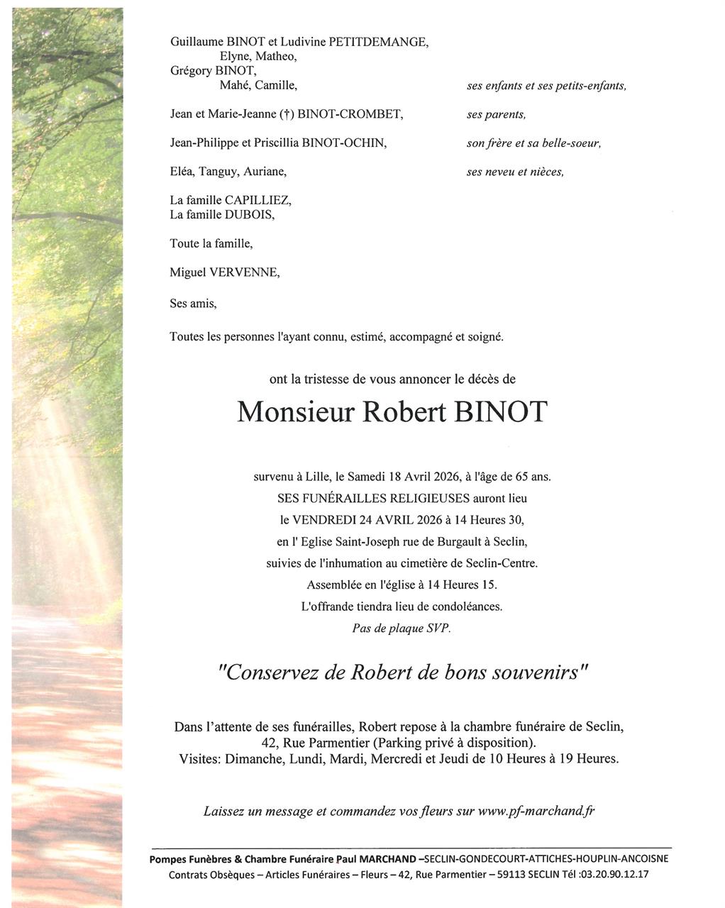 Image Faire-part de Robert