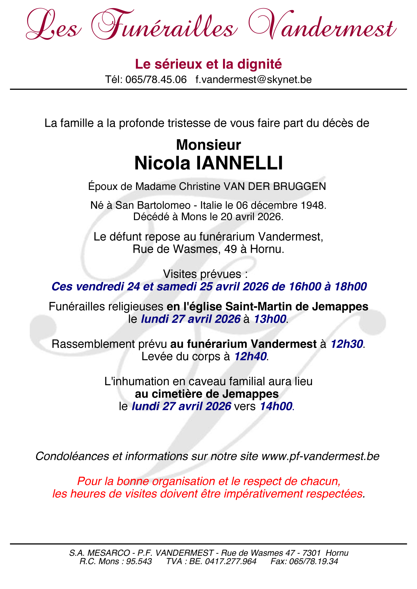 Image Annonce nécrologique