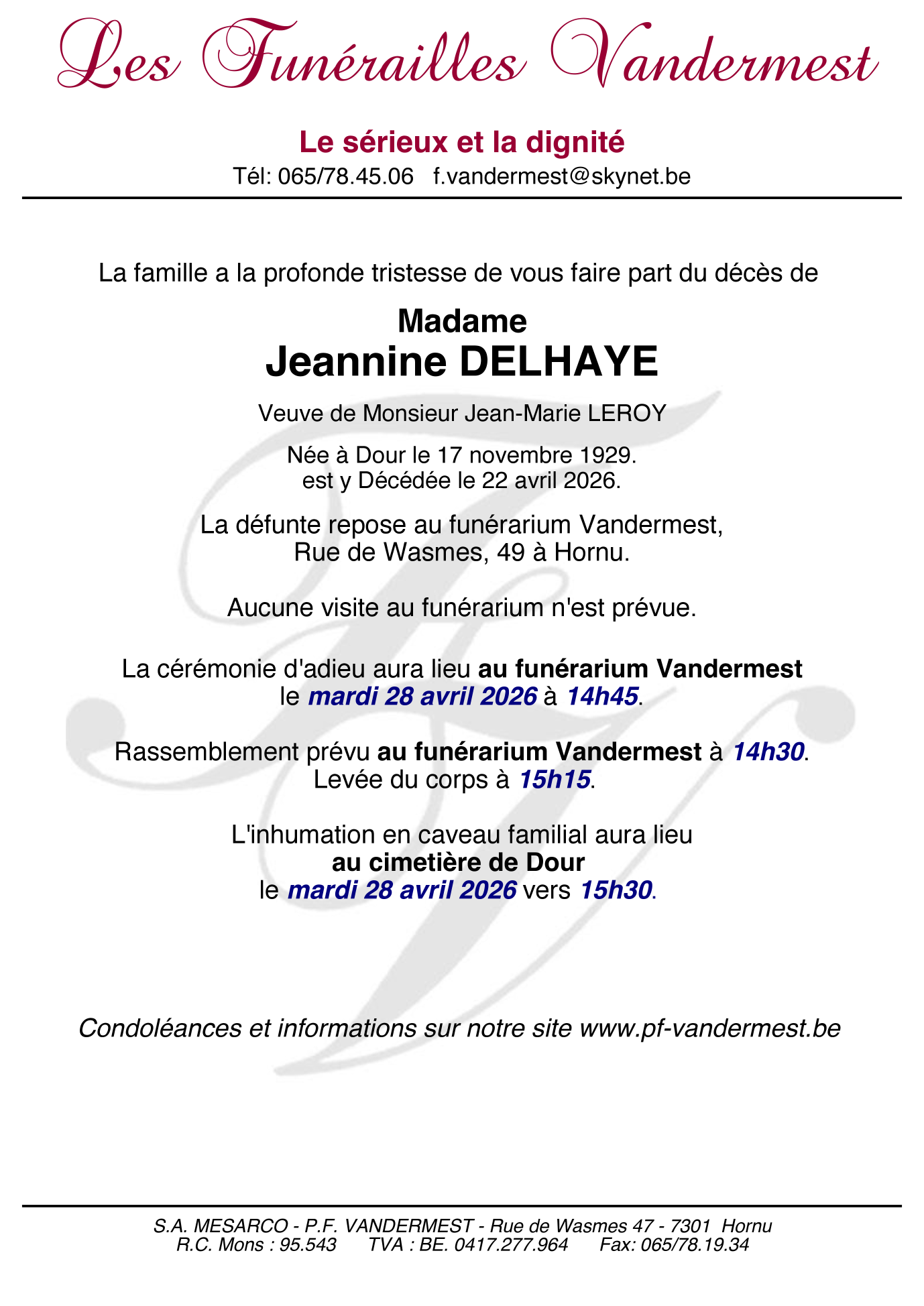 Image Annonce nécrologique