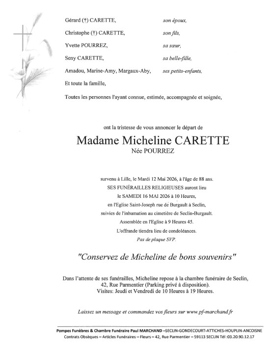 Image Faire-part de Micheline