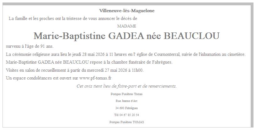 Image Annonce nécrologique