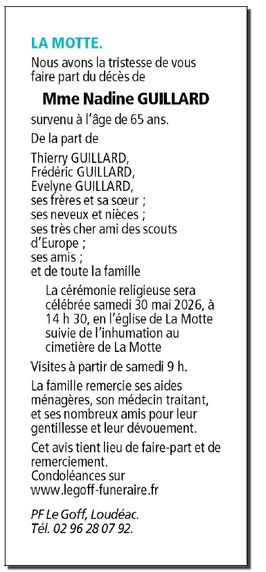 Image Annonce nécrologique