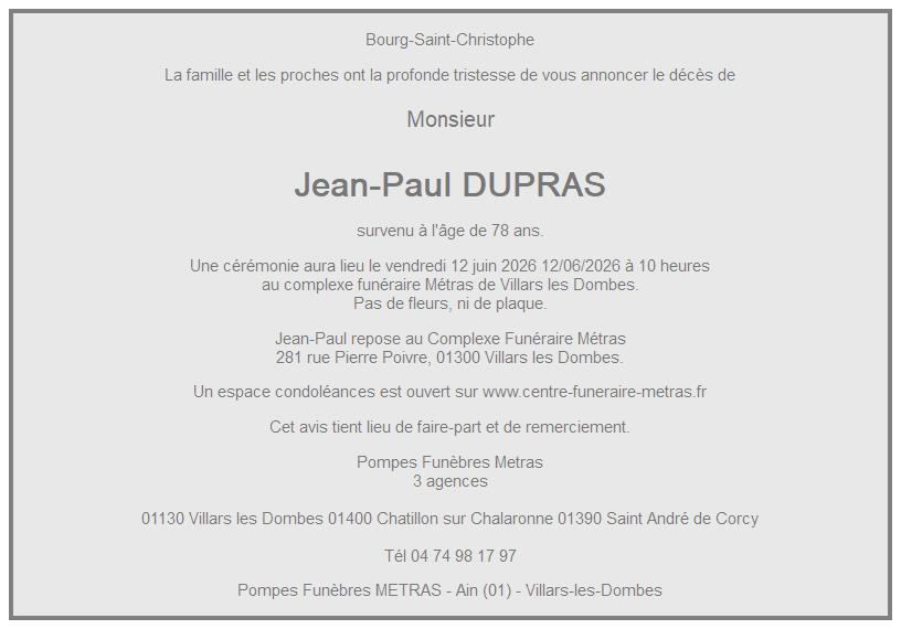 Image Annonce nécrologique