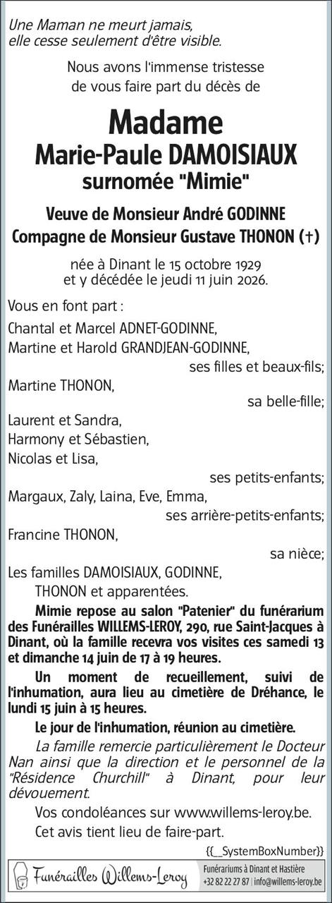 Image Annonce nécrologique