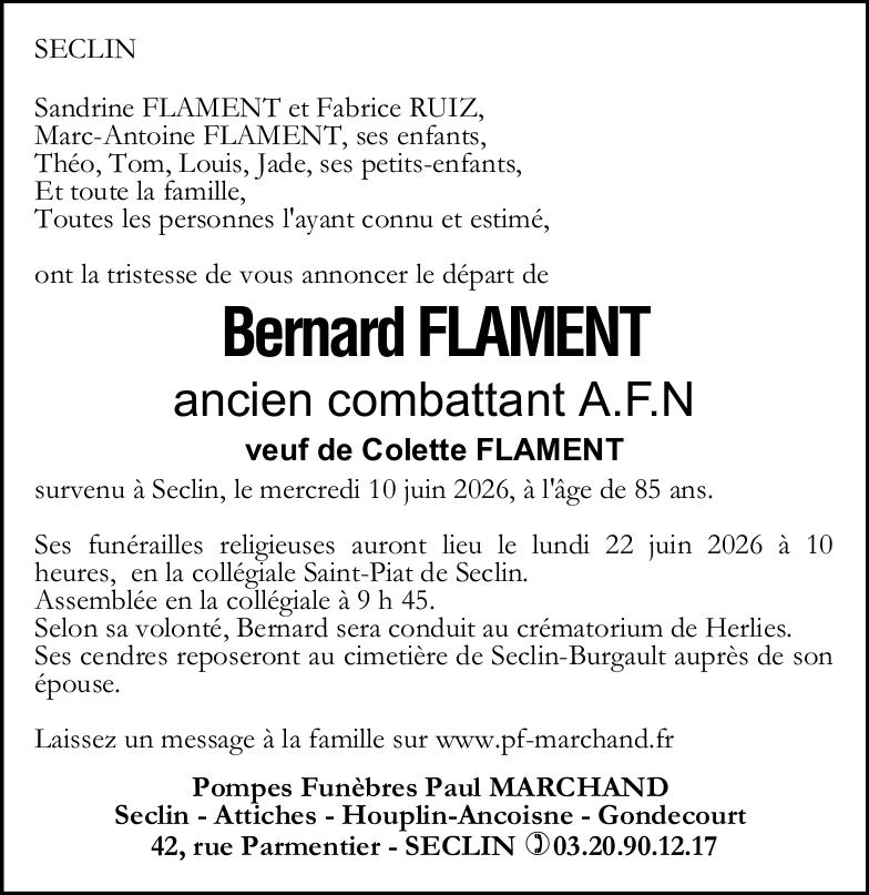 Image Faire-part de Bernard