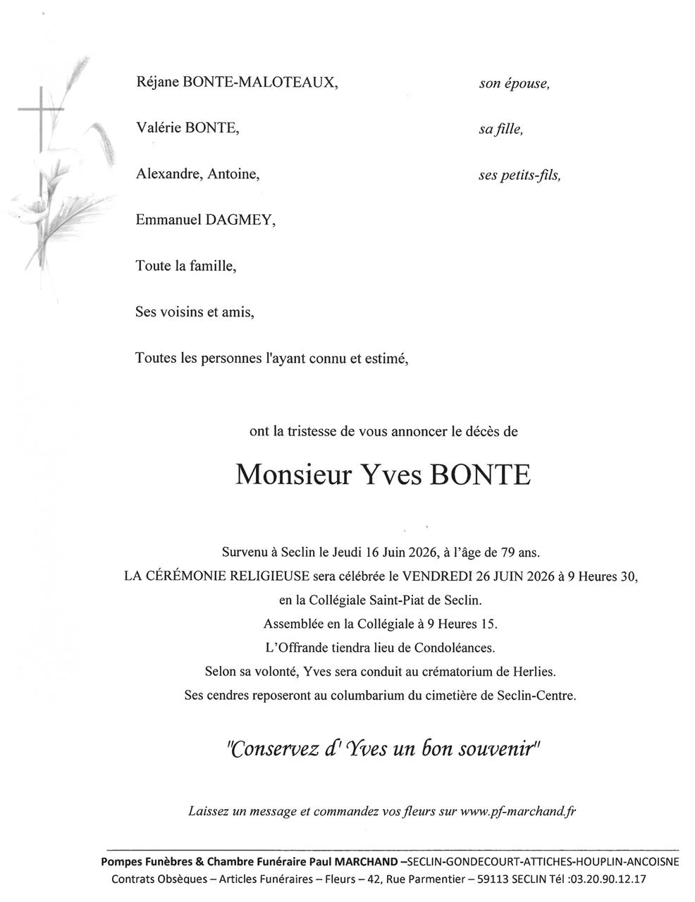 Image Faire-part d'Yves