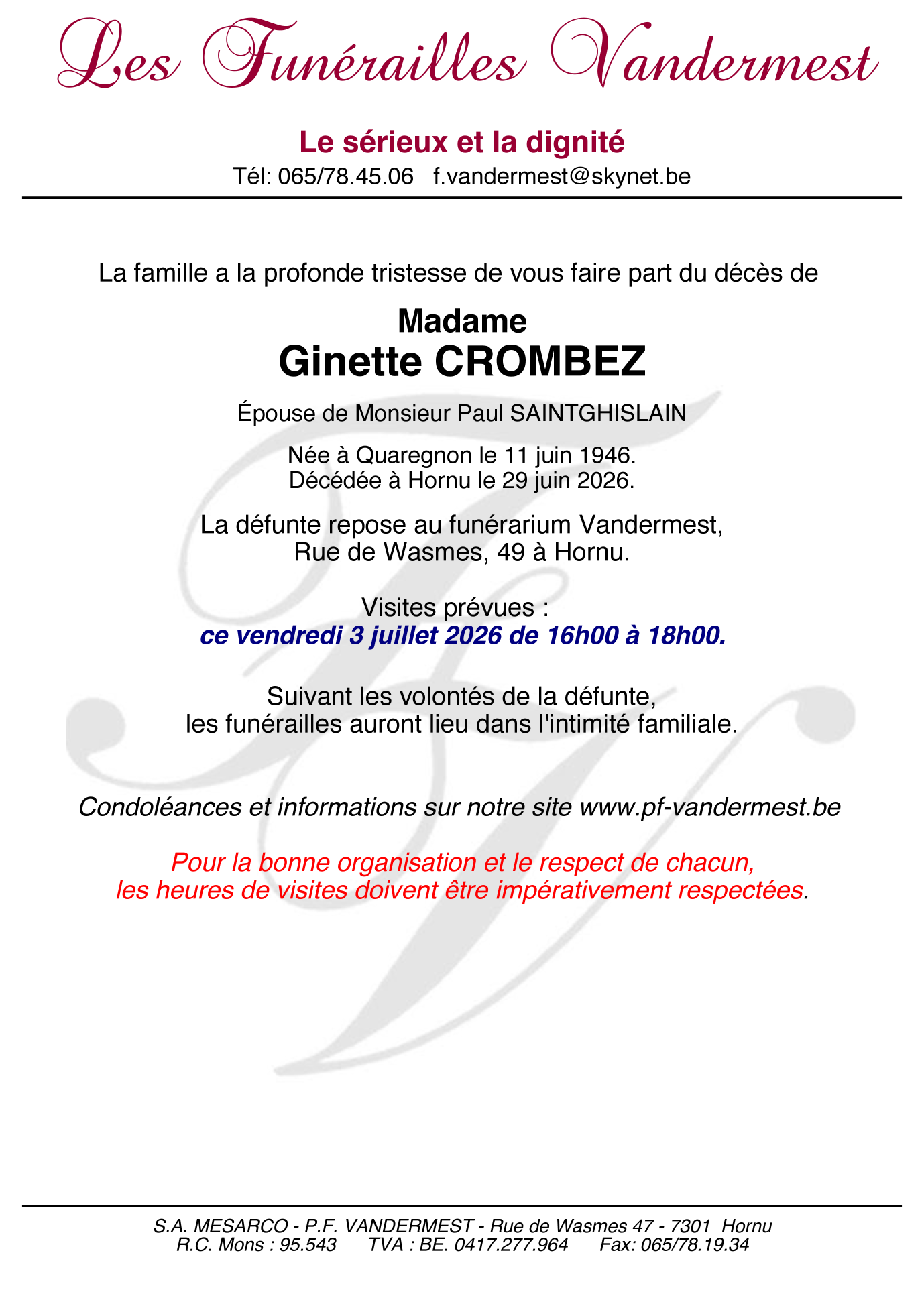 Image Annonce nécrologique