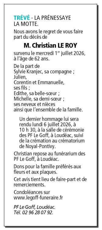 Image Annonce nécrologique