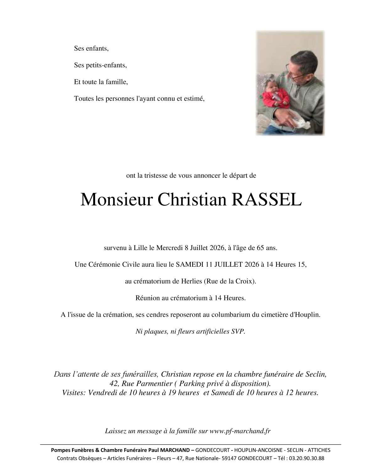 Image Faire-part de Christian