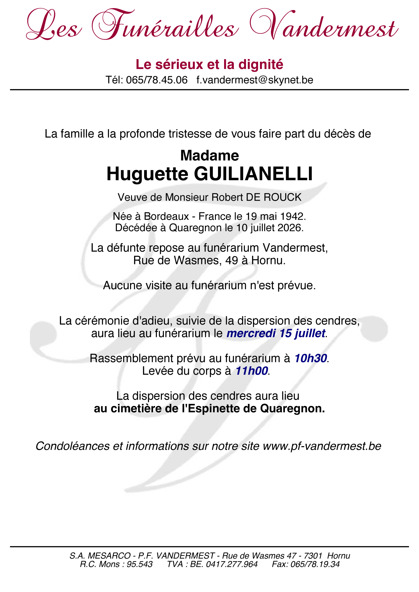 Image Annonce nécrologique