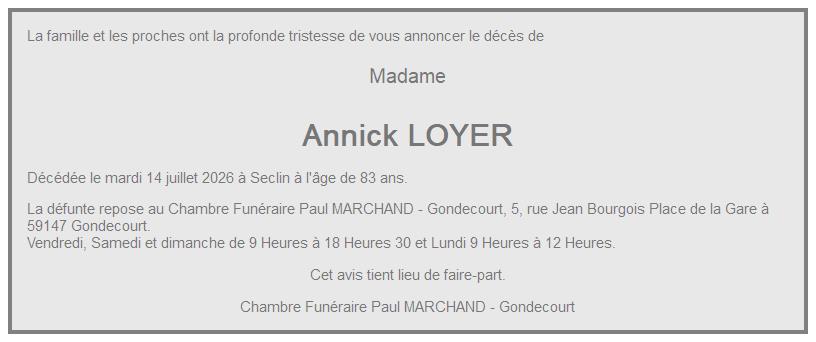 Image Faire-part d'Annick