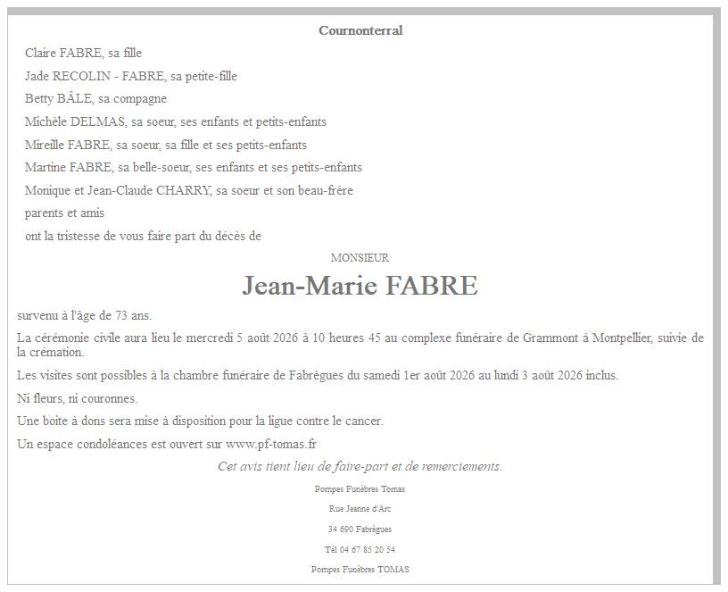 Image Annonce nécrologique