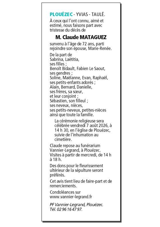 Image Annonce nécrologique