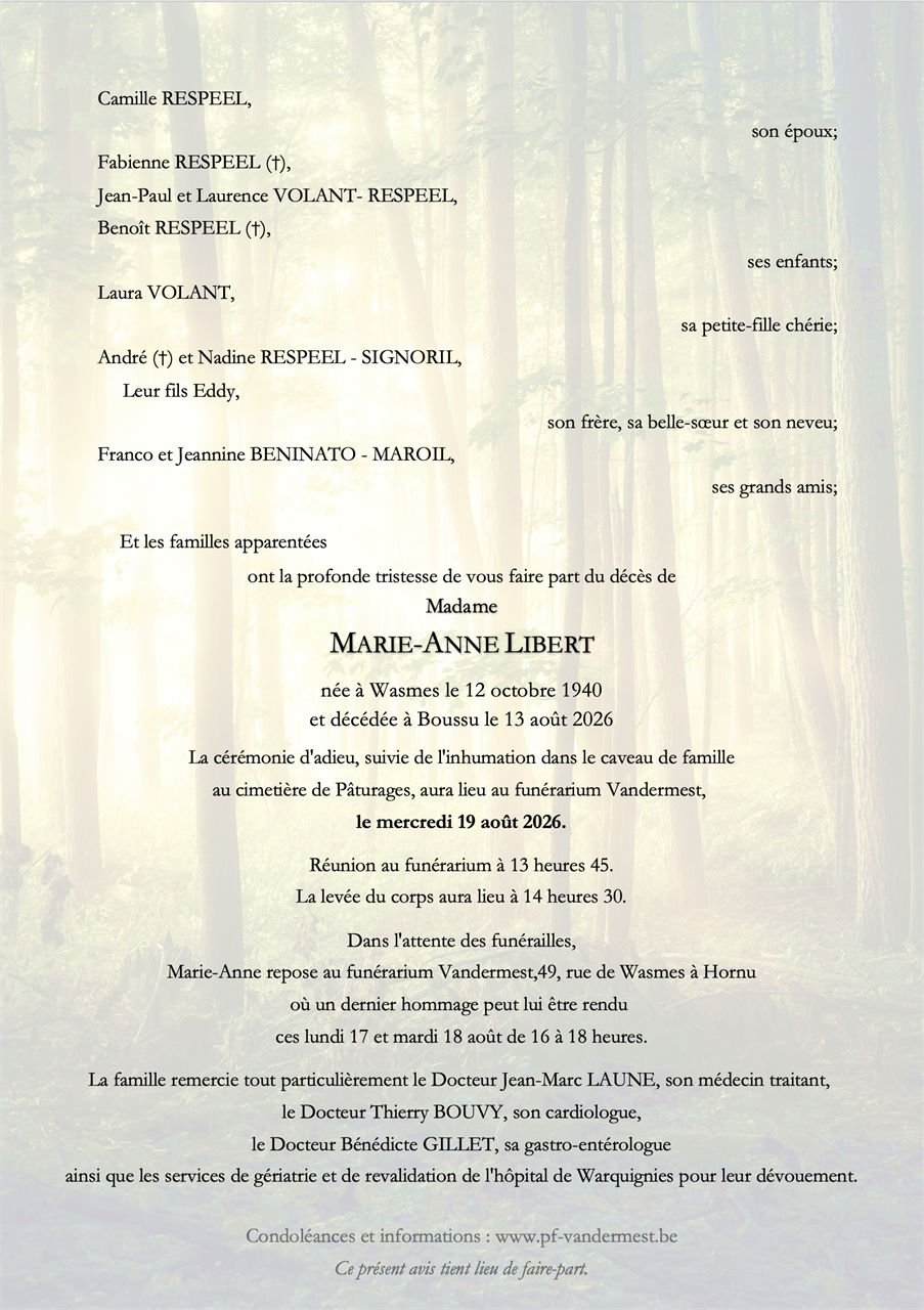 Image Annonce nécrologique