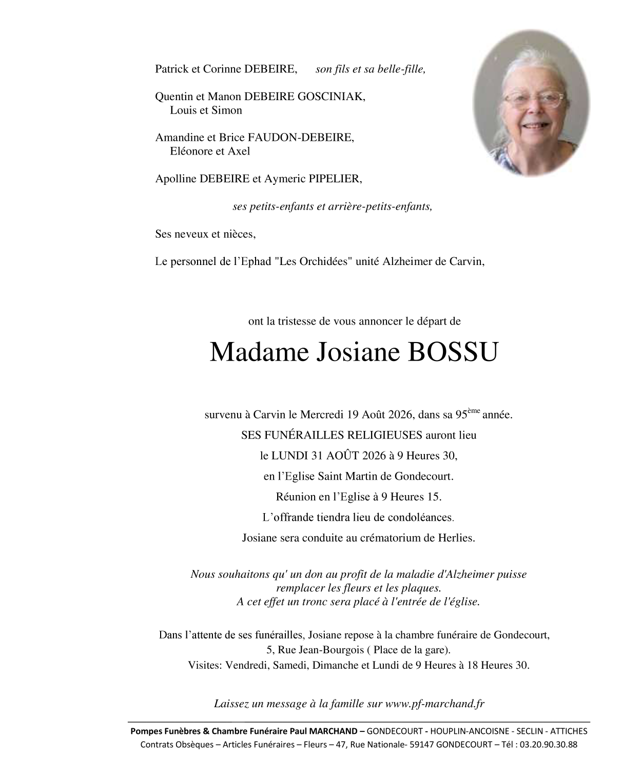 Image Faire-part de Josiane