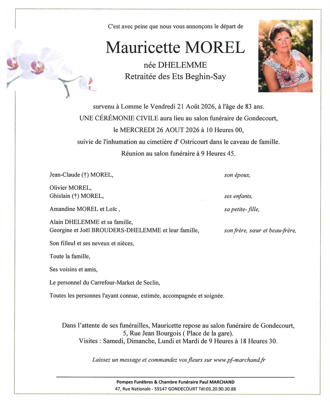 Image Faire-part de Mauricette