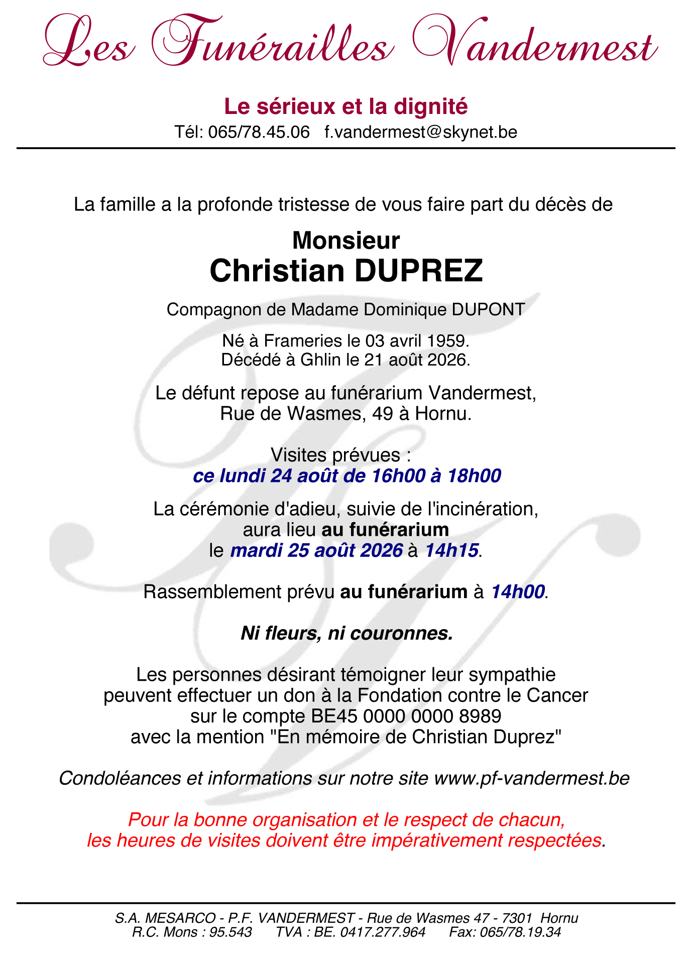 Image Annonce nécrologique