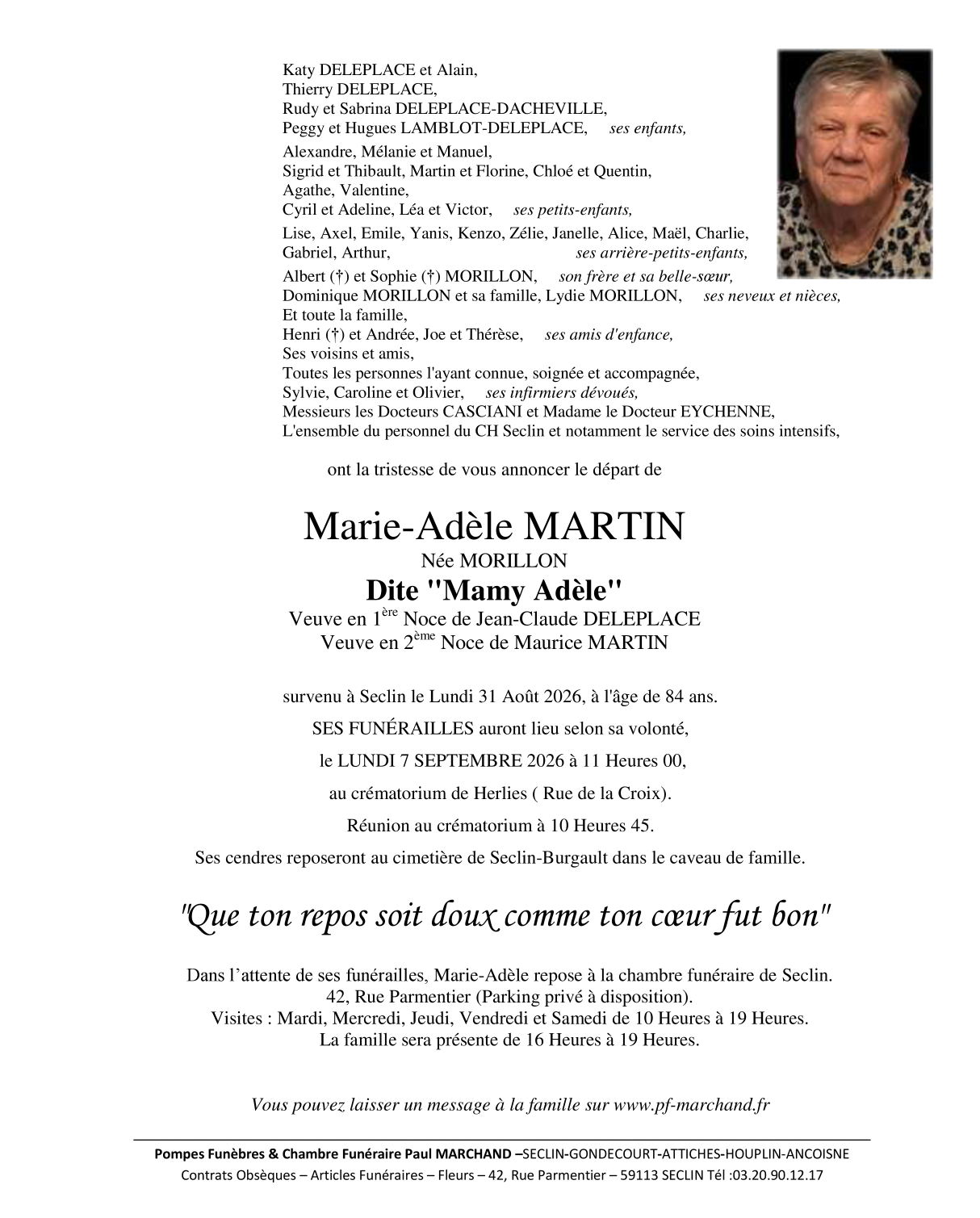 Image Faire-part de Marie-Adèle