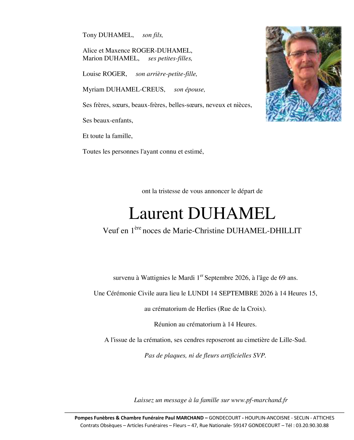 Image Faire-part de Laurent