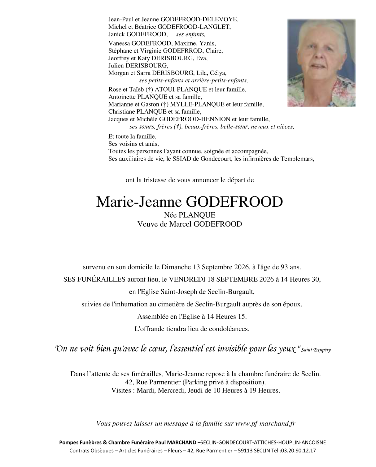 Image Faire-part de Marie-Jeanne