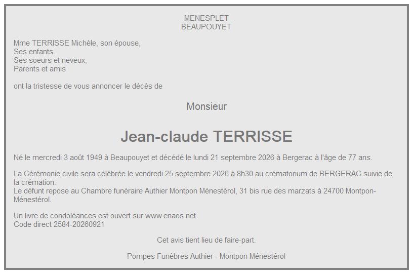 Image Annonce nécrologique