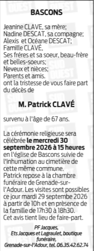 Image Annonce nécrologique