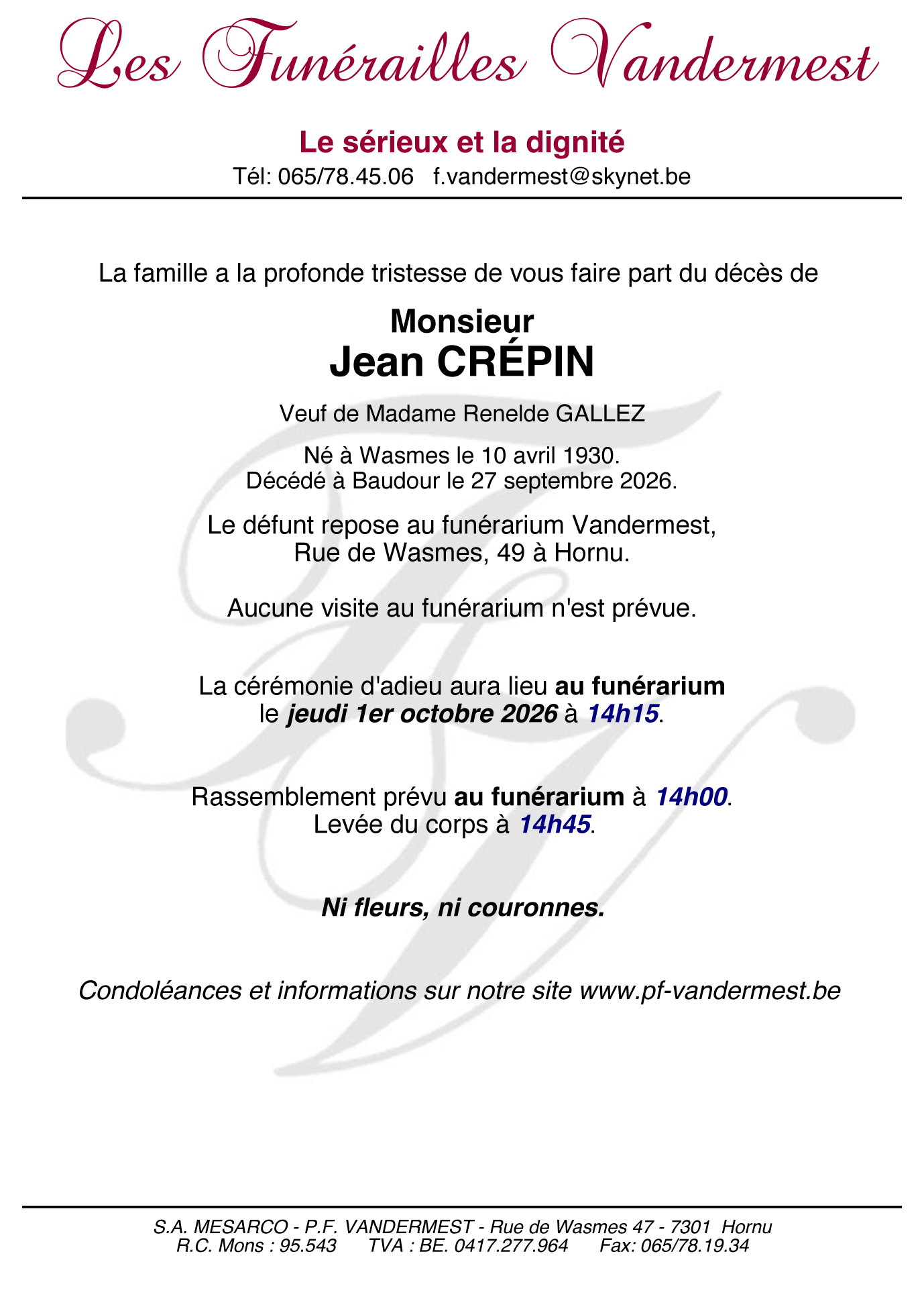Image Annonce nécrologique