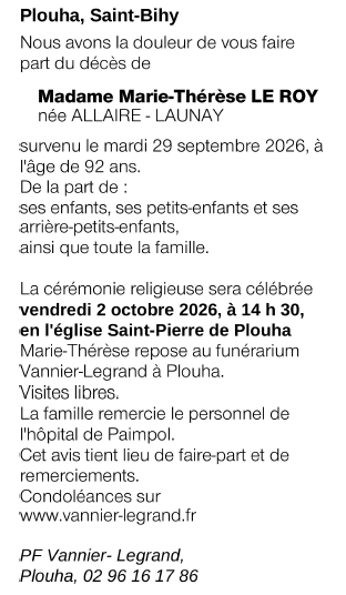 Image Annonce nécrologique