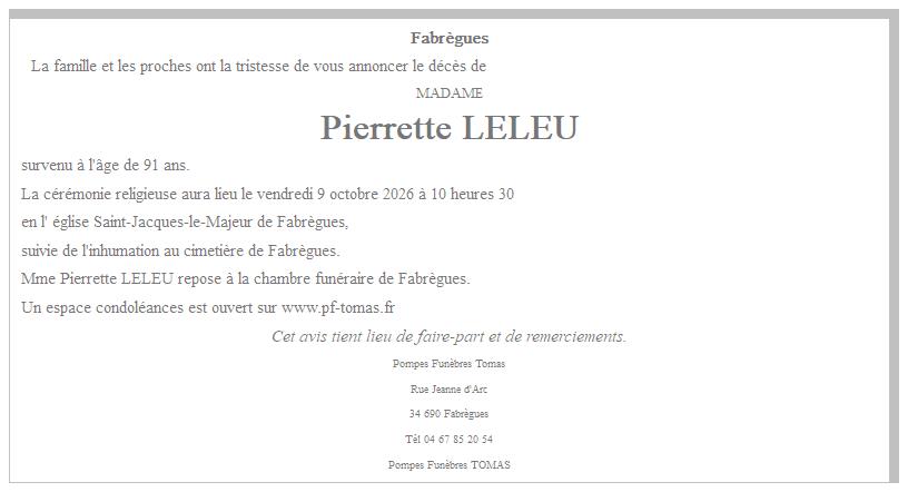 Image Annonce nécrologique