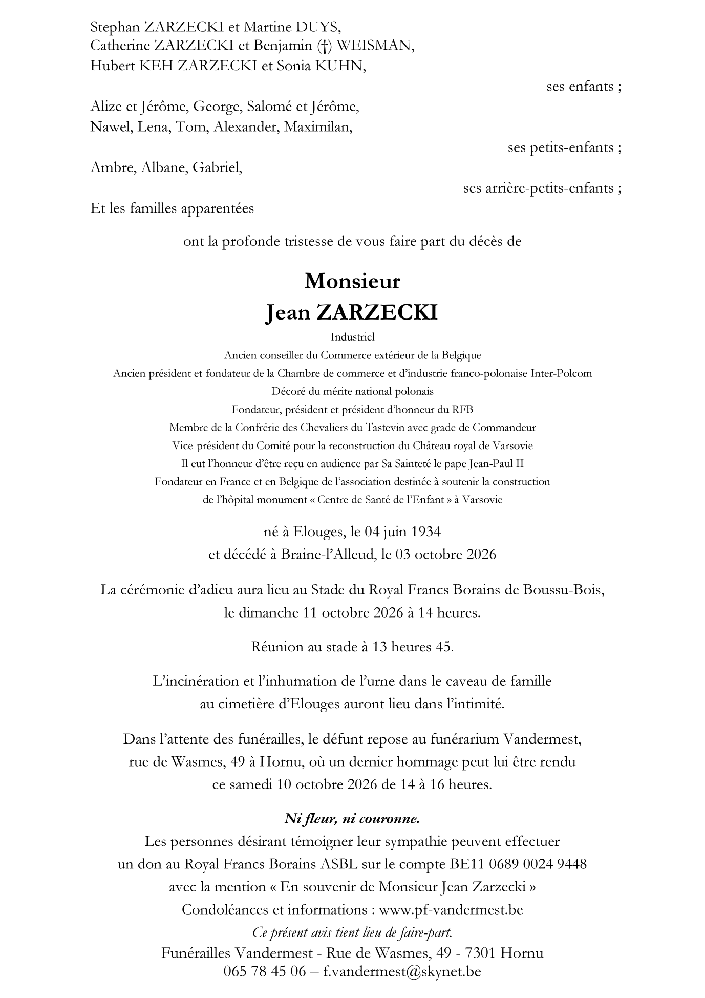 Image Annonce nécrologique