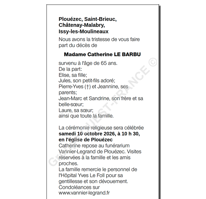 Image Annonce nécrologique